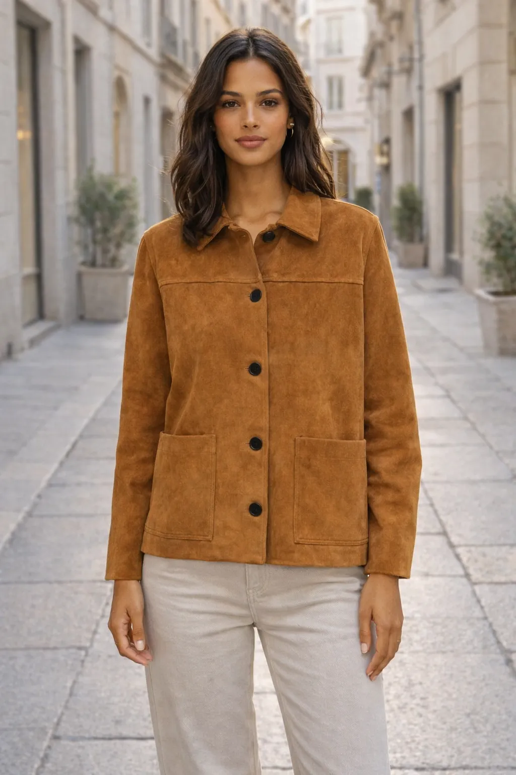 Nubuk Ceket   Taba Rengi
