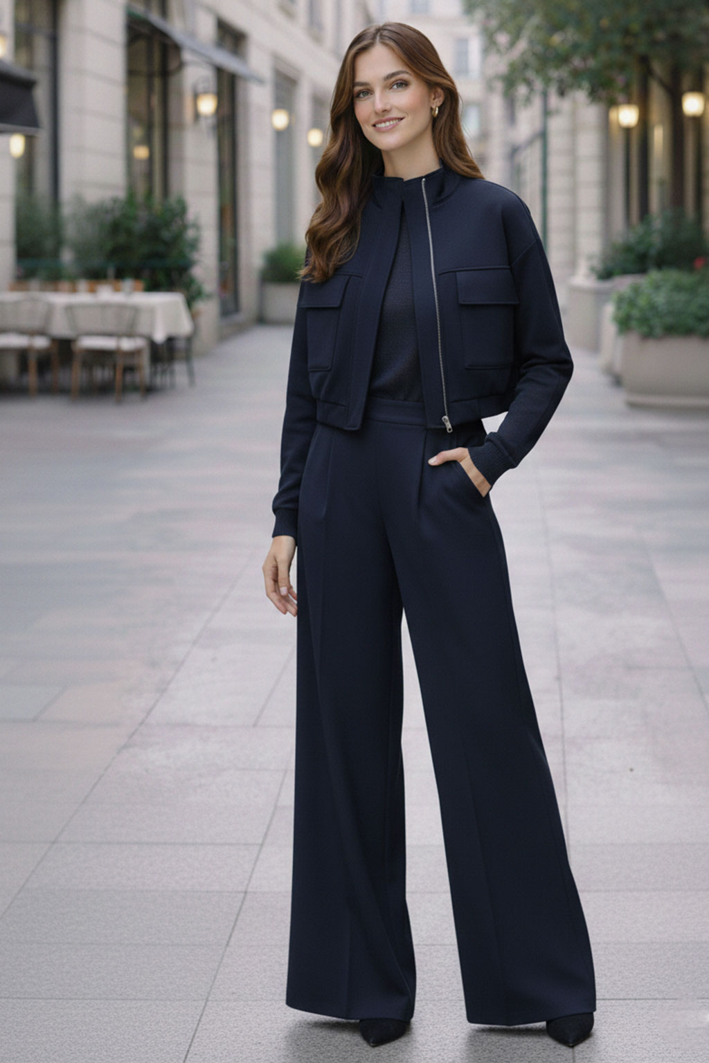 Modal Eşofman Üst – Lacivert