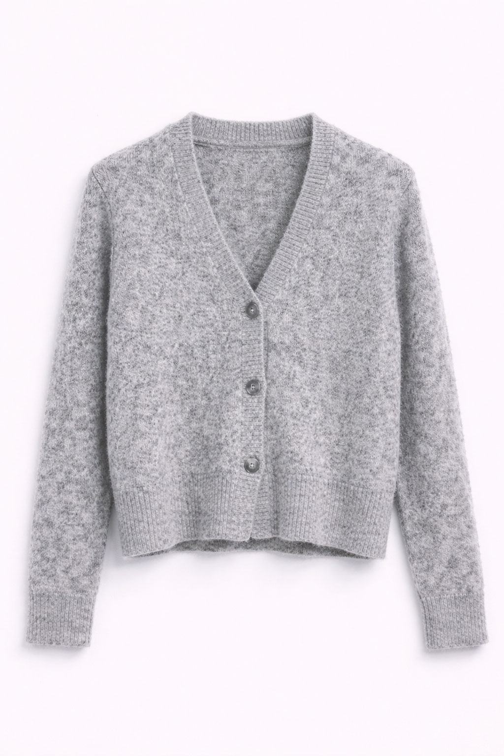 Düğmeli Ceket Hırka – Gri