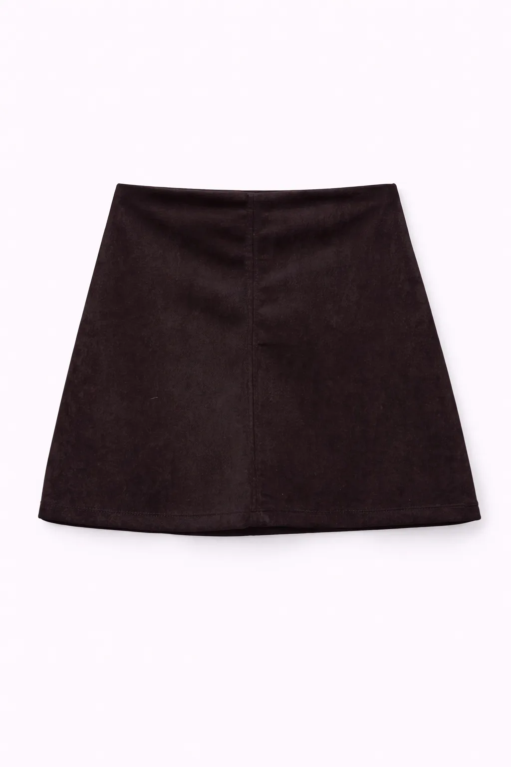 Kısa Nubuk Etek – Siyah